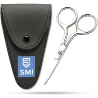 SMI Bartschere Bartschere Männer Schnurrbart Schere Klein Gesicht Haarschere + Etui