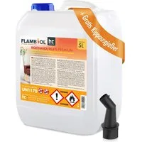 Höfer Chemie GmbH Bioethanol 5 L FLAMBIOL® Bioethanol 96,6% Premium für Kamine & Ethanol-Brenner, 5 l, (1-St), Sauberer Brennstoff für Kamine und Feuerstellen