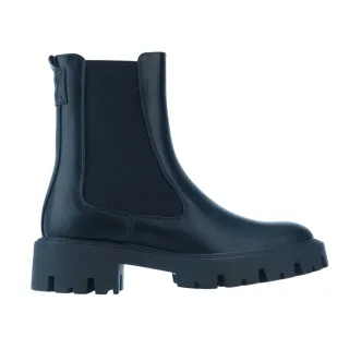 Only - Stiefeletten für Damen, Klobiger Absatz (Schwarz)