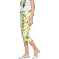 Marc Cain Caprijeans Amalfi Portofino Lemons Premium Damenmode Model: SILEA mit Zitronen-Print, slim fit