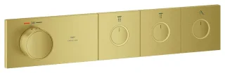 GROHE Unterputz-Thermostat Grohtherm Aqua Tiles, 106866 FMS 3 ASV cool sunrise gebürstet, 106866GN00 106866GN00