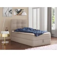 Sofnet Boxbett Best Mini (mit Bettkasten, Bonell-Matratze und Topper), Einzelbett, Polsterbett mit Kopfteil, Boxspringbett, Kinderbett