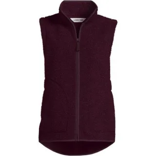 Teddy-Weste für Damen, Damen, size: regular, Rot, Polyester, by Lands' End
