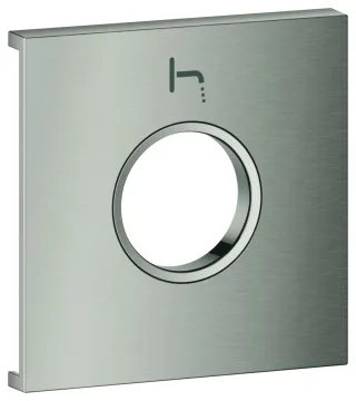 GROHE Metallplatte Grohtherm Aqua Tiles 107170, Symbol: Auslauf supersteel, 107170DC00 107170DC00