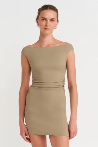Bodycon Mini Bardot Kleid