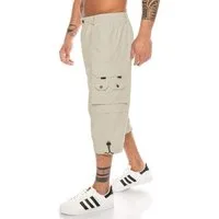 Kendindza Collection Cargobermudas Bermuda Shorts Herren Kurze Hose 3/4 Hose Cargo Taschen abnembare Beine kurze Hose Herren Cargoshorts Sommer