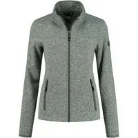 Kjelvik Strickfleecejacke Iris Strickjacke Fleecejacke schnelltrocknend, atmungsaktiv, wärmend, Fleecefutter