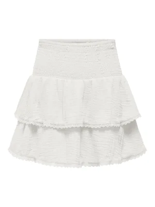 JDY - JDYTHEIS LIFE HW SMOCK SKIRT WVN DIA Cloud Dancer - Gr. - L