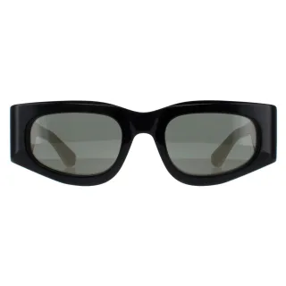 Gucci Rectangle Womens Schwarz mit Elfenbein Grau GG1664S