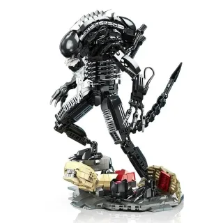 Creative MOC Alien Monster Toys Xenomorph Action Figures Building Bricks Model 882Pcs Space Star Beast Monster DIY Const