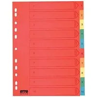 Otto Office Premium Aktenordner, Register 1-10, DIN A4, 10-tlg., Karton
