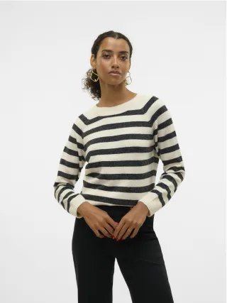 VERO MODA - VMDOFFY LS O-NECK BLOUSE GA NOOS Birch - Gr. - XS