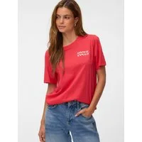 Vero Moda Kurzarmshirt VMHEIDI PAULINA SS TOP BOX JRS Baumwolle, regular fit