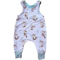 Land-Juwelen Strampler Fuchs beige mint