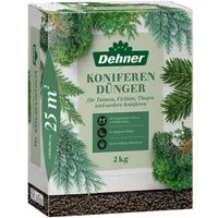 Dehner Gartendünger Koniferendünger, hochwertiger NPK-Dünger für Nadelgehölze, 25 m², auch für Tannen, organisch-mineralisch mit Spurennährstoffen