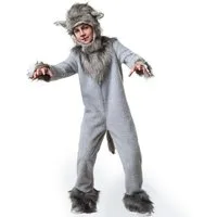 dressforfun Kostüm Kinderkostüm Wölfchen Wildfang, Overall aus aufgerautem Stoff und Kunstfellbesatz am Kragen