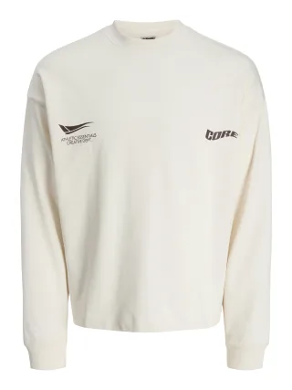 JACK&JONES - JCOSIGNAL SWEAT CREW NECK sea salt - Gr. - M