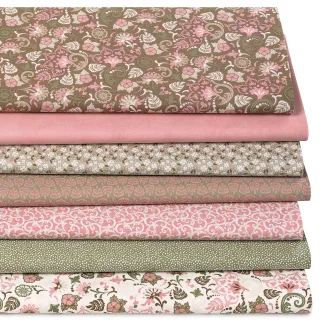 Patchwork- und Quiltpaket "Vintage Nostalgie", braun-color