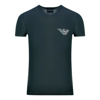Schwarzes Unterwäsche-t-shirt Mit Emporio Armani-markenlogo