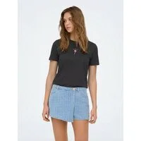 ONLY T-Shirt ONLFOODIE (1-tlg) Stickerei