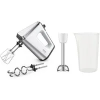 Krups Handmixer 3Mix 9000 Handmixer GN9121, 750 W, 750 W, Stabmixer-Aufsatz, Turbo- und Pulsfunktion
