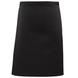 Premier Ladies/Womens Mid-Length Apron (2er-Pack) (Schwarz)
