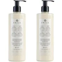 PRIJA Bodylotion PRIJA Hand & Körperlotion mit Vitamin E & Sheabutter, 2-tlg.