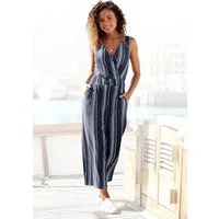 LASCANA Culotte-Overall aus strukturierter Ware, sommerlicher Jumpsuit mit Streifen