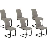 HELA Freischwinger Ariana, Esszimmerstuhl (Set, 6 St), Zertifizierter "Waterfree" Stoff - sehr Robust, 140 kg belastbar