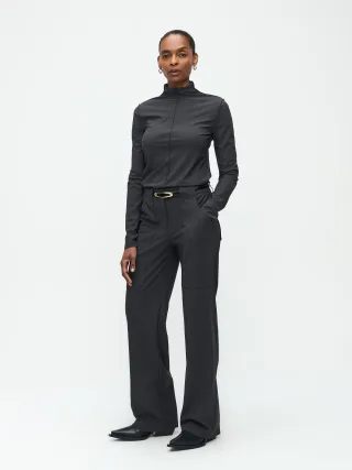 Jane Lushka - Zara Top Technical Jersey dark grey - Gr. - L