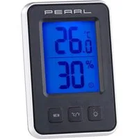 PEARL Raumthermometer Digitales MIN MAX Thermometer Hygrometer Luftfeuchte Messgerät blau