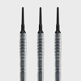 Soft Dart Barrel Tropfen Grip2 V2 - Silber / 16g