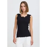 OXMO Shirttop OXNSuna Rib-Top mit Spitze