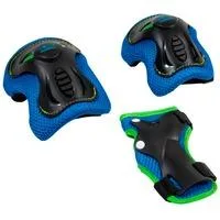 Protektoren Set Kids schwarz/blau, Größe S