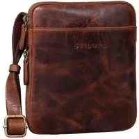 STILORD Schultertasche "Carson" Kleine Herren Leder Tasche