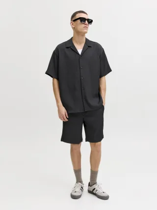 JACK&JONES - JPSTJAIDEN HARRISON JOGGER SHORT REG Black - Gr. - L