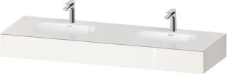 Duravit Qatego Einbauwaschtisch mit Konsole Weiß Hochglanz 1600x550x170 mm - QA4695022220000 QA4695022220000