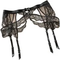 petite fleur gold Strumpfhalter, aus schöner Jacquardspitze, sexy Dessous, Reizwäsche