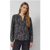 s.Oliver Langarmbluse Bluse Langarmbluse aus Viskosemix mit Leo-Print