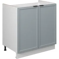 Vicco Unterschrank Fame-Line, Hellblau-grau/Weiß, 80 cm ohne Arbeitsplatte (1-St)