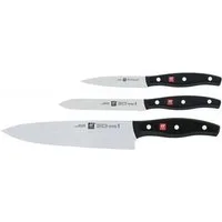 Zwilling Fleischmesser Twin Pollux Messer-Set 3-teilig Küchenhelfer, schwarz (30751-300)
