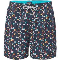 HAPPY SHORTS Badehose HAPPY SHORTS Herren Badeshorts Strandshorts geometrische Formen S-XXL