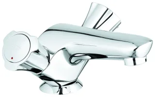 GROHE Zweigriff-WT-Batterie Costa 21390 DN15 mit Zugstangen-Ablaufgarnitur chrom 21390001
