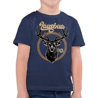 Shirtracer T-Shirt Lausbua Hirsch Hirschgeweih Lausbub (1-tlg) Mode für Oktoberfest Kinder Outfit