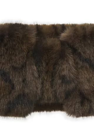 Stirnband aus Fake Fur mit Leo-Muster (3er-Pack) braun - Gr. - ONE SIZE