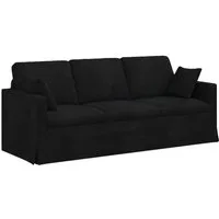 vidaXL Sofa Sofa Schwarz 198 x 78 x 80 cm Samt, 1 Teile