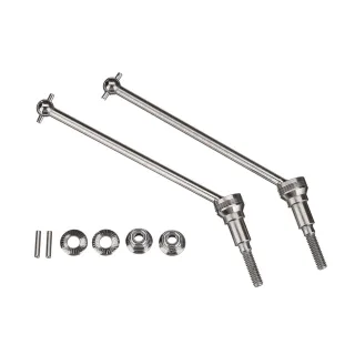 2PCS HBX 2996A 1/10 RC Car Parts Metal Universal Front Drive Shaft Vehicles Models Spare Accessories T2111