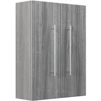 Magnolia Home Hängeschrank Badschrank Aurum-L 53x70cm silbereiche m. Soft-Close Türen
