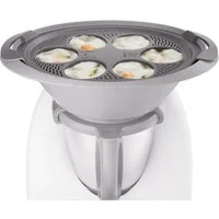 Wundermix Dampfgaraufsatz WunderPoach® for six für Thermomix, Zubehör für TM6, TM5, TM31, Eierpochiereinsatz für Varoma - MADE IN GERMANY