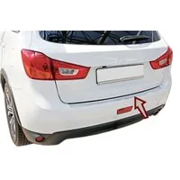 RECAMBO Ladekantenschutz für MITSUBISHI ASX, 2010-2019 Stoßstangenschutz, V2A rostfrei, Exklusive Optik, praktischer Schutz & perfekte Passform